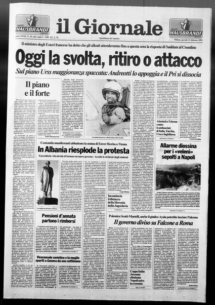 Il giornale : quotidiano del mattino